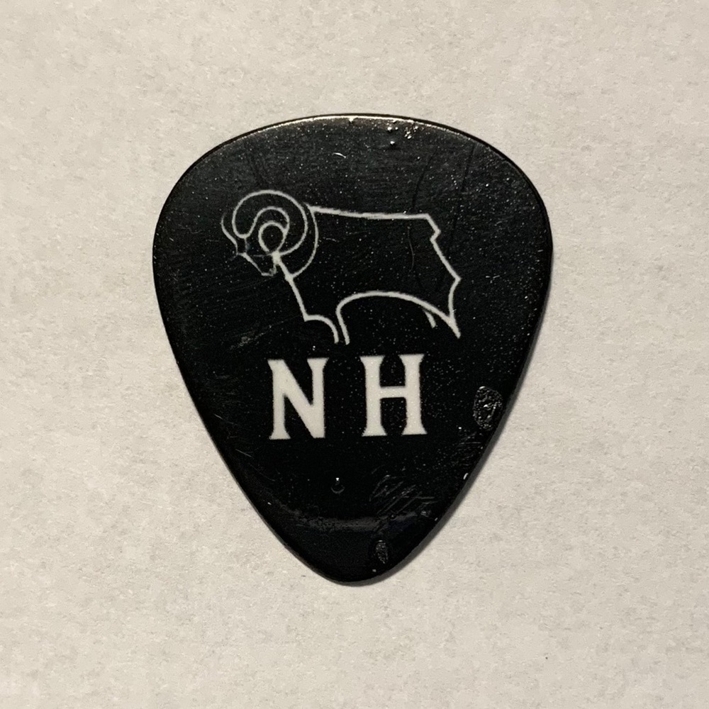 Niall Horan Black Derby Logo Guitar Pick